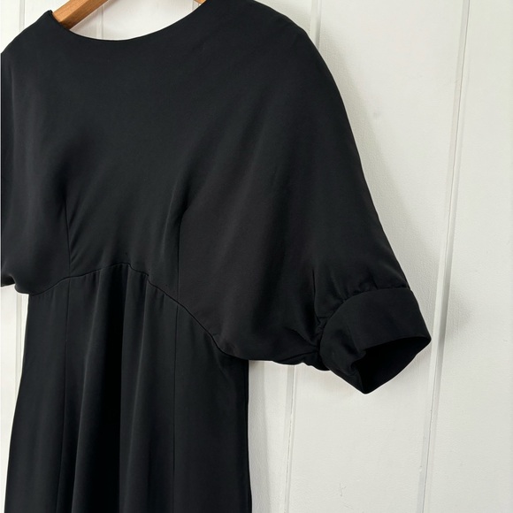 Vintage 1960s Teal Traina Dress Black Mod Unique Collectible Minimal Monochrome - Picture 5 of 16